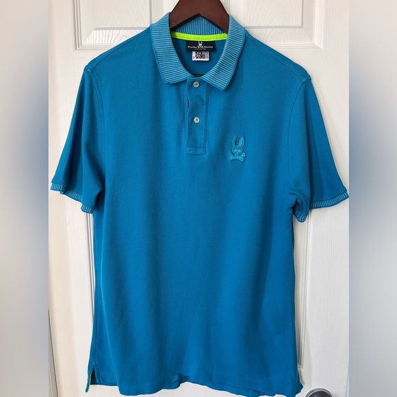 Mens Psycho Bunny SS Polo Shirt Size 5 Medium - Picture 1 of 9